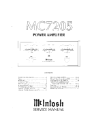McIntosh MC-7205 - Service manual